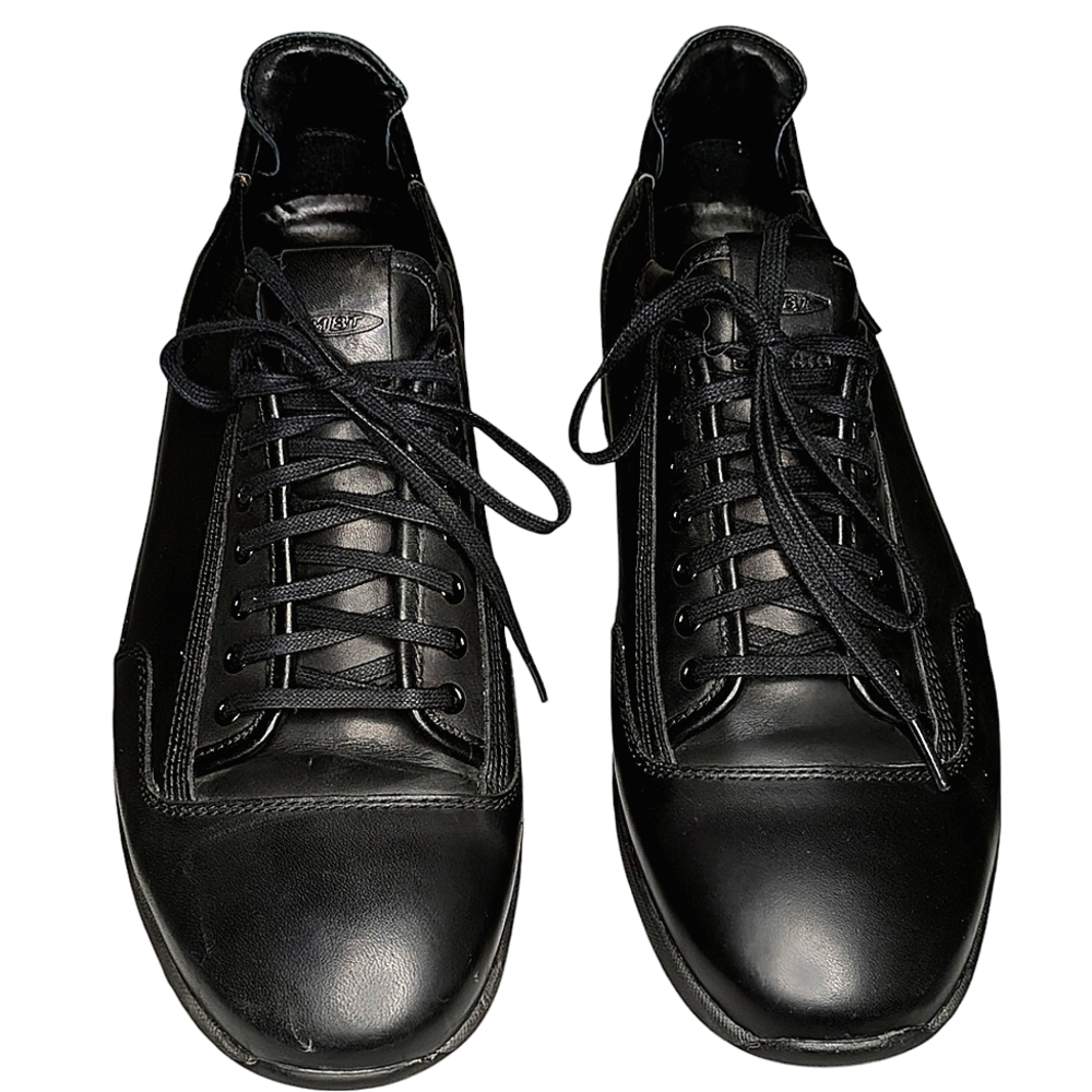 MBT MEN'S RUNNING SHOES BLACK LEATHER NAFASI SIZE 9 - 9.5